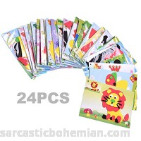 BCP 24 Set Educational Preschool DIY 3D Eva Foam Art Craft Painting Sticker Puzzle Kit B01JKUEEH0